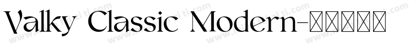 Valky Classic Modern字体转换